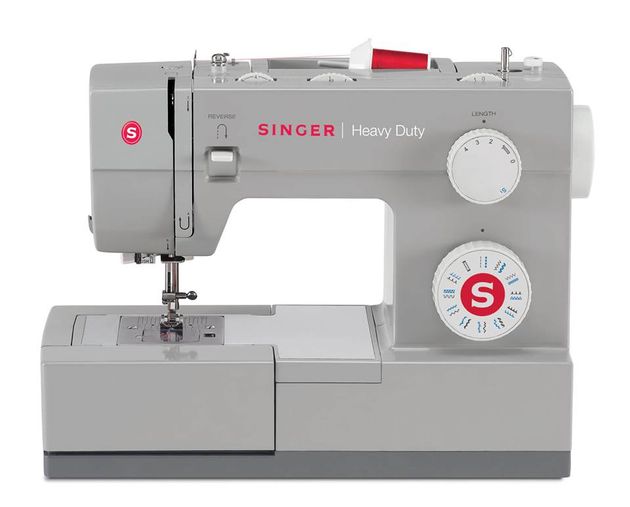 máquina de coser Singer gris